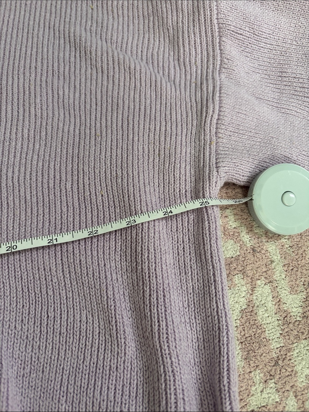 Pink Lily Lavender Crewneck Ribbed Knit Sweater - Picture 3 of 5